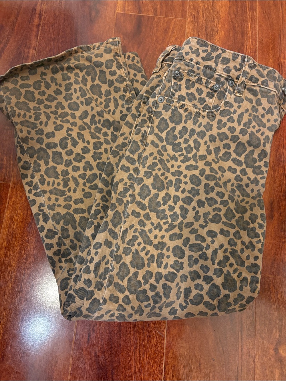 Leopard Print AE Jeans - Brown/Black